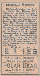 Nick Maddox  baseball card collectible - Main Image 2