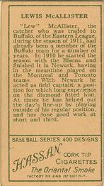 Sport McAllister  baseball card collectible - Main Image 2