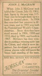 John J. McGraw  baseball card collectible - Main Image 2