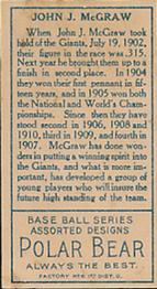 John J. McGraw  baseball card collectible - Main Image 2