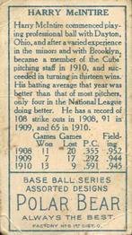 Harry McIntire  baseball card collectible - Main Image 2
