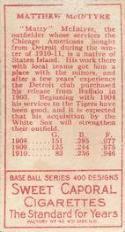 Matty McIntyre  baseball card collectible - Main Image 2