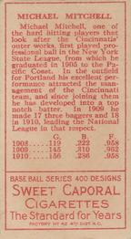 Mike Mitchell  baseball card collectible - Main Image 2