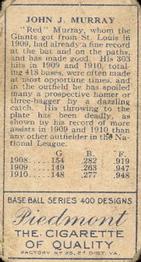 Jack Murray  baseball card collectible - Main Image 2