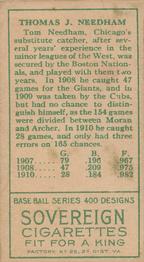 Tom Needham  baseball card collectible - Main Image 2
