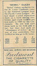 Rebel Oakes  baseball card collectible - Main Image 2