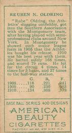 Rube Oldring  baseball card collectible - Main Image 2