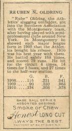 Rube Oldring  baseball card collectible - Main Image 2