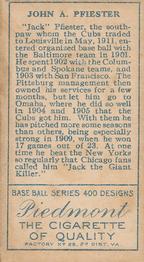 Jack Pfiester  baseball card collectible - Main Image 2