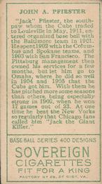 Jack Pfiester  baseball card collectible - Main Image 2