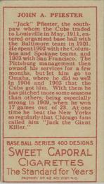 Jack Pfiester  baseball card collectible - Main Image 2