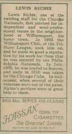 Lewis Richie  baseball card collectible - Main Image 2