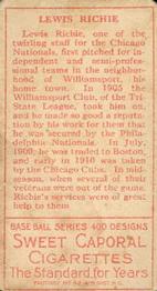 Lewis Richie  baseball card collectible - Main Image 2