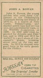 John Rowan  baseball card collectible - Main Image 2