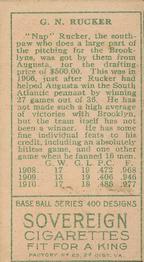 Nap Rucker  baseball card collectible - Main Image 2