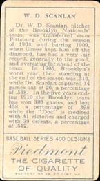 W.D. Scanlan  baseball card collectible - Main Image 2