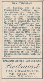 Ira Thomas  baseball card collectible - Main Image 2