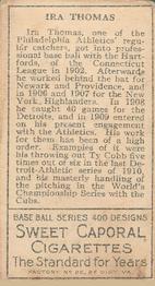 Ira Thomas  baseball card collectible - Main Image 2