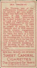 Ira Thomas  baseball card collectible - Main Image 2