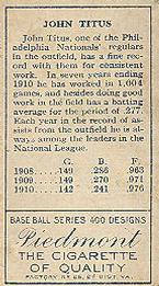 John Titus  baseball card collectible - Main Image 2