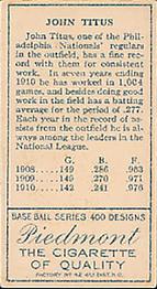 John Titus  baseball card collectible - Main Image 2