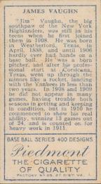 James Vaughn  baseball card collectible - Main Image 2