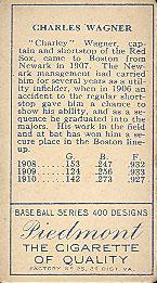 Heinie Wagner  baseball card collectible - Main Image 2