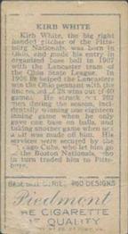 Kirby White  baseball card collectible - Main Image 2