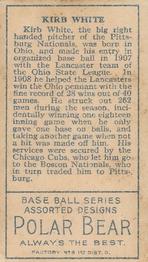 Kirby White  baseball card collectible - Main Image 2