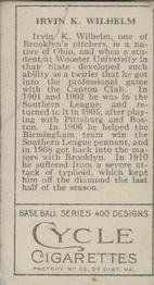 Kaiser Wilhelm  baseball card collectible - Main Image 2