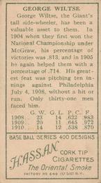 Hooks Wiltse  baseball card collectible - Main Image 2