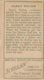 Harry Wolter  baseball card collectible - Main Image 2