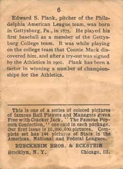 Eddie Plank  baseball card collectible - Main Image 2