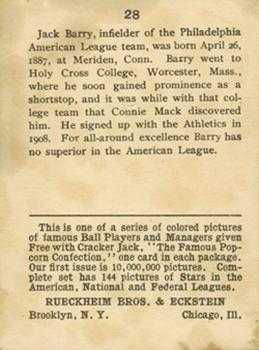 Jack Barry  baseball card collectible - Main Image 2