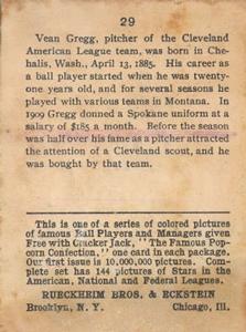 Vean Gregg  baseball card collectible - Main Image 2