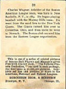 Heinie Wagner  baseball card collectible - Main Image 2