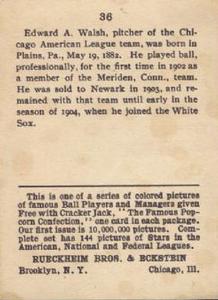 Ed Walsh  baseball card collectible - Main Image 2
