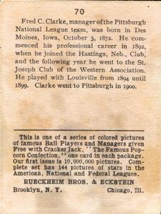 Fred Clarke  baseball card collectible - Main Image 2