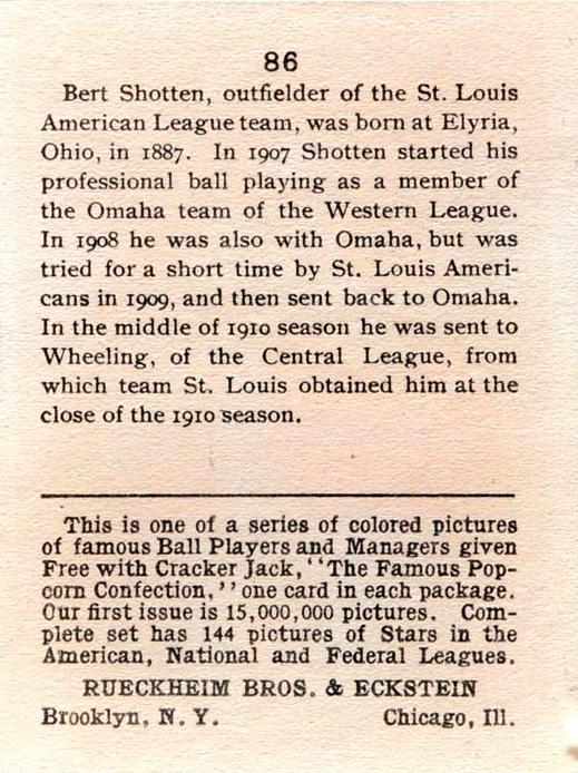 Burt Shotton  baseball card collectible - Main Image 2