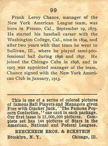 Frank Chance  baseball card collectible - Main Image 2