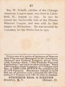 Ray Schalk  baseball card collectible - Main Image 2