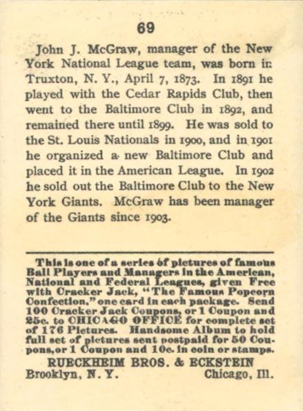 John McGraw  baseball card collectible - Main Image 2