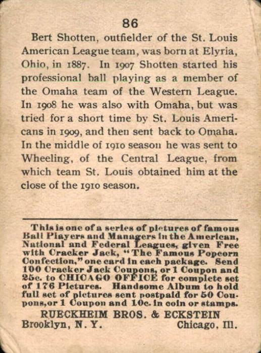 Burt Shotton  baseball card collectible - Main Image 2