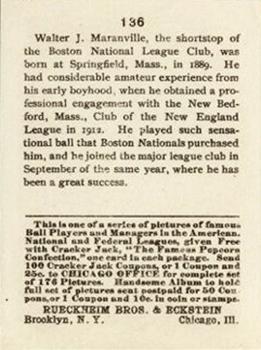 Rabbit Maranville  baseball card collectible - Main Image 2