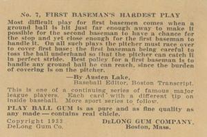 Lou Gehrig  baseball card collectible - Main Image 2