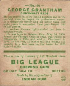 George Grantham  baseball card collectible - Main Image 2