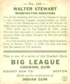Walter Stewart  baseball card collectible - Main Image 2