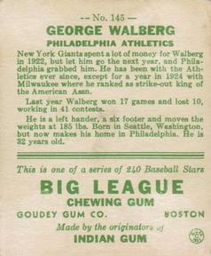George Walberg  baseball card collectible - Main Image 2
