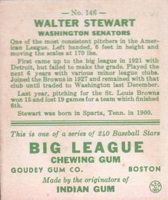 Walter Stewart  baseball card collectible - Main Image 2