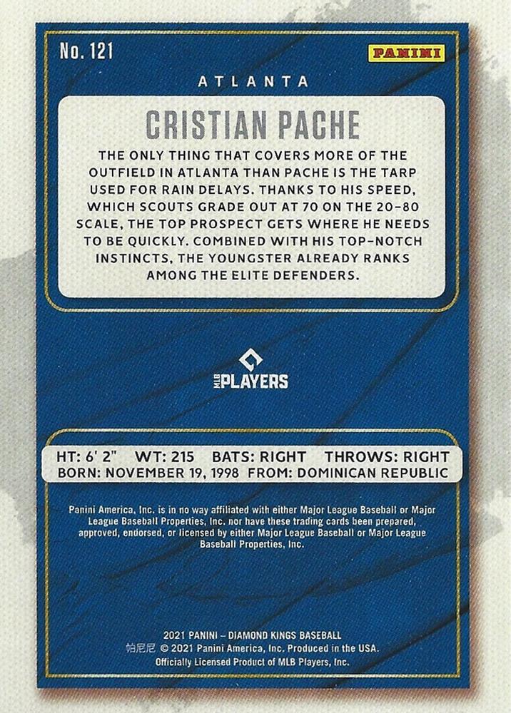 Cristian Pache  baseball card collectible - Main Image 2